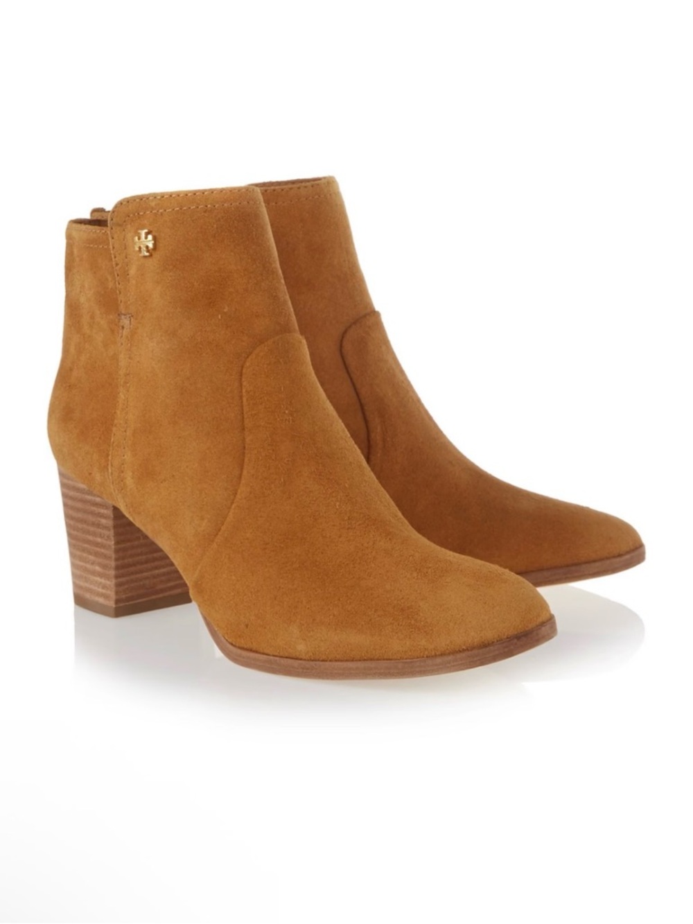 Tory Burch caramel colored Suede Boots in size 8